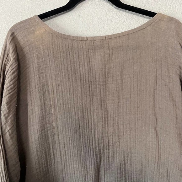 Prairie Underground Lagenlook Women Dolman Sleeve Minimalist Relaxed Blouse M/L - Picture 8 of 10